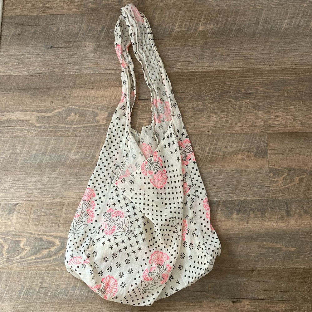 Free People | Mixed Print Cotton Muslin Reusable Shoulder Tote Bag